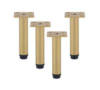 Piedini di ricambio in legno per sedie, Iron Modern Furniture Feet Sofa Legs Furniture Support Feet Leg,Gold 4 Pieces(12cm)