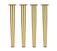 Piedini di ricambio in legno per sedie, Set of 4 Sofa Feet Bed Legs, Aluminum Alloy Support Foot, for TV Stand Bathroom Cabinet Coffee Table Desk Shelves(20cm/7.87in)