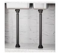 Piedini di sostegno per lavelli, 2 pezzi di supporto for lavello, trapano, gambe for gratuite, kit installazione e riparazione in acciaio inossidabile for mobili da cucina(Height 65 100cm)