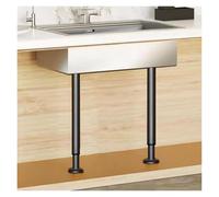 Piedini di sostegno per lavelli, Supporto telescopico for lavello, gamba del mobile, 2 pezzi, staffa regolabile for, tavolo(Black,Height 72 110cm)