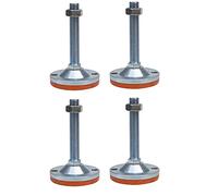 Piedini Di Supporto, Parti Di Livellamento Antiscivolo For Mobili | Base filettata zincata 4PZ D100×150 M16 for supporto bilancia attrezzatura