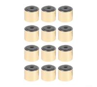 Piedini di supporto per altoparlanti e amplificatori, kit da 12 pezzi con spugna morbida e composito plastico per un migliore isolamento acustico e stabilità (nero, 30 x 8)