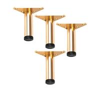 Piedini di supporto regolabili, piedini for mobili, gambe di ricambio, gambe for divano, rialzi for scrivania e letto, oro, 4 pezzi(25cm)