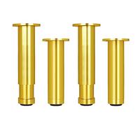 Piedini for armadietto 4 pezzi di supporto for divano ricambio regolabili Tavolino da caffè Supporto TV for Guardaroba Armadi Cassetti Comodino, Oro(Gold,12cm(4.7in))