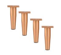 Piedini for mobili, gambe di ricambio for divani, piedini in metallo for divani, gambe for scrivania e letto con viti, oro rosa, 4 pezzi(15cm)