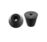 Piedini in gomma cuscinetto paraurti D30x18xH26mm nero 12pz