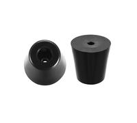 Piedini in gomma cuscinetto paraurti D40x28xH40mm nero 12pz