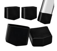 Piedini in Gomma per Scaletta Piedini per Scaletta Piedini di Ricambio per Scala 40 x 20 cm Piedini Antiscivolo per Scaletta Universali Per Scale Nero 4Pcs (4)