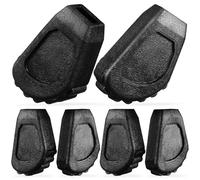 Piedini in Gomma per Seggiolino Batteria, 6 Pezzi, Neri | Antiscivolo e Attenuanti del Rumore, per Gambe di Seggiolino su Pavimenti Moquette, Uso Domestico
