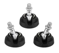 Piedini in gomma per treppiedi con vite da 3/8", filettatura antiscivolo universale, grandi piedini per fori per viti da 3/8", larghezza 50 mm (3 pezzi)