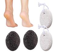 Piedini In Pietra Pomice, Scrubber Per Pelle Morta Vulcanica Naturale Da 4 Pezzi | Pietra Pomice Per I Piedi - Per La Routine Quotidiana Di Viaggio Donna Uomo Home Spa Pedicure Doccia Bagno Toilette V