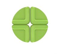 Piedini in silicone accessori per taglieri per evitare spostamenti e supporto costante per angolo di taglio e tecnica (verde)