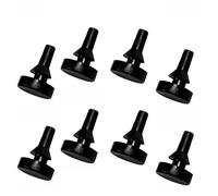 Piedini in Vera Gomma Anti-Vibrazione montaggio ad incastro diametro 20 mm, Set di 8 Pezzi, Supporti Ammortizzanti per Elettrodomestici, Macchinari, Utensili, colore Nero