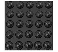 Piedini isolanti autoadesivi - Set di 20 cuscinetti in gomma per ammortizzatori acustici, emisferi in silicone, per altoparlanti, elettronica, tavoli, laptop e cassetti