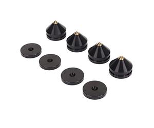 Piedini Isolanti per Altoparlanti da 4 Pezzi Assorbimento degli Urti 'elettronica di Consumo qualità del Suono Ottimale in Vari Dispositivi (BLACK)
