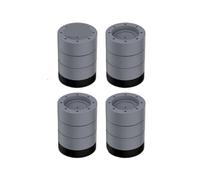 Piedini lavatrice 4 pezzi cuscinetti antivibrazioni piedini for lavatrice kit universale rullo antiscivolo for base for di sollevamento for mobili(4pcs Gray 85mm)