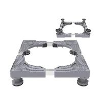 Piedini lavatrice Supporto mobile for lavatrice, ruota ondulata, cestello, universale, multifunzionale, ammortizzante e con base rialzata(Grey Standard-4 legs)