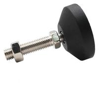 Piedini livellatori girevoli for mobili, 4 pezzi, piedini livellatori universali regolabili for mobili, vite M8/M10/M12, base girevole, gambe articolate for tornio, cuscinetto scorrevole(D40xm10x50)
