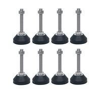 Piedini livellatori, Piedini di livellamento, Livello gamba rotante M8M10M12 mm, Piedino livello regolabile, Livella scorrimento for mobili con vite, Set da 8 pezzi(40*m10*60mm)