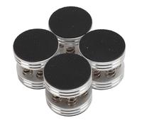 Piedini per Amplificatore, Piedini Ammortizzatori in Alluminio per Altoparlanti, Amplificatori, Lettori CD DVD, 4 Pezzi con Silicone, per Lettori CD, DVD, Amplificatore a Valvole