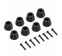 Piedini per Amplificatore Piedini per Altoparlanti Gomma Nera 4 Paia 30X20Mm Piedini in Gomma Base Antivibrante Supporto per Altoparlante Amplificatore per Chitarra W Viti