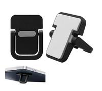 Piedini per laptop - Supporto invisibile portatile in 2 pezzi | Rialzo pieghevole per tastiera da scrivania | Supporto leggero per mini notebook per raffreddamento ventilato, in lega di alluminio per