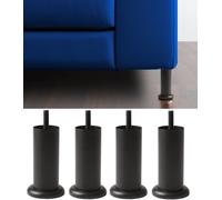 Piedini per Mobili E Divani Modello ACQUAMARINA CON BASE BLACK - Set Di 4