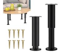 Piedini per Mobili Regolabili Altezza,2pcs Piedini Regolabili per Letto,Supporti Metallici per Mobili,Piedi Regolabili Scrivania,Piede per Supporto A Doghe,Piedini Regolabili per Mobili,Divano