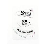 Piedini per mouse con bordi arrotondati e curvi, compatibili con Logitech MX Master 4, piedini di ricambio per mouse da gioco wireless, in vetro di alluminosilicato liscio, ad alte prestazioni (bianco