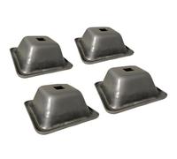 Piedini per pallet, 127 x 127 x 54 mm, 2190 kg ciascuno, set da 4