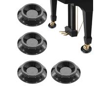 Piedini per pianoforte, in ABS, set di 4 protezioni antiscivolo per gambe per pianoforte a coda, cuscinetti antiscivolo per mobili, cuscinetti per gambe per pianoforte