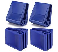 Piedini per scaletta 4 Pezzo Piedini in Gomma Universali Piedini Antiscivolo Tappetino Copertura Protettiva Piedi di Scale per Scala di Estensione(Blu)