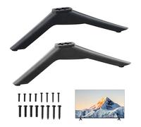 Piedini Per TV, Gambe Supporto, Universali con Viti Piedistallo Universale Piedini Nere Supporto TV da Tavolo Piedi, Montaggio Facile Senza Trapano (43-65 pollice)