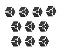 Piedini per Vasi da Piante - 10 Set di Supporti per Vasi da Giardino,Base Antiscivolo Esagonale per Piante Ideale per Interni Soggiorno Balcone Terrazza Camera da Letto Finestra