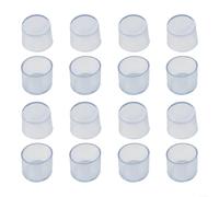 Piedini protettivi in gomma antiscivolo per gambe dei mobili, rotondi per evitare graffi, ammaccature e movimenti rumorosi (trasparente, 25 mm)