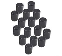 Piedini protettivi in gomma antiscivolo per gambe dei mobili, rotondi per evitare graffi, ammaccature e movimenti rumorosi (nero, 19 mm)