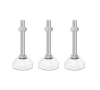 Piedini Regolabili Bianchi, Supporti Allungati Regolabili in Acciaio Inossidabile 304 E Nylon, Adatti A Diversi Scenari E Dispositivi (White,40*M12*250mm)