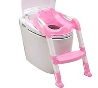 Piedini regolabili in altezza Piedi Step e vasino Ladder Baby Bambini Bambini Potti pieghevoli Toilet Training stand step-Rose