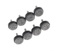 Piedini regolabili in feltro per gambe di mobili con compatibilità con filettatura M6 e M8 per una migliore presa del pavimento (nero M6 x 25 x 20 mm)
