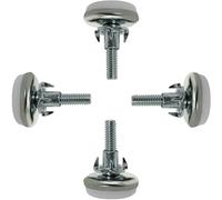 Piedini regolabili M6 x 25 x 30 mm per livellamento mobili con dadi a T per gambe del tavolo, 4 pezzi di durata