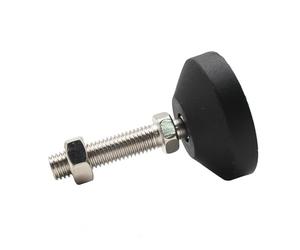 Piedini regolabili per mobili 2/4 pezzi M8M10M12 gambe di supporto for mobili cuscinetti antiscivolo scaffale universale for magazzino for ufficio piedini di ancoraggio fissi(D50xM10x100,2 PCS)