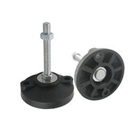 Piedini regolabili, piedini di regolazione del livello resistenti, 2 coppe regolabili con base in nylon rinforzato, piedini articolati, piedino di regolazione del livello, per cucina, garage, officine