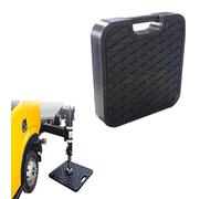 Piedini stabilizzatori per camper, piedini stabilizzatori con angoli arrotondati, piedini antiscivolo per martinetti, neri, impilabili,camion di servizio e gru(12x12x1.6"/30x30x4cm)