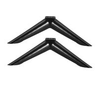 Piedini Tv Neri in Plastica con Viti, Supporto Stabile per Televisione | Foro 14mm, Struttura Larga e Spessa, Accesso Comodo alle Porte, Set da 1 Coppia