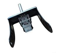 Piedino a forcella in metallo per ruota da 17,8 cm di diametro, compatibile con carrello pieghevole e carrello da giardino per manutenzione e sostituzione