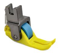 Piedino a rullo stretto - Attacco standard in metallo ABS 4×1,6 cm con spazio di 2 mm | Walker ad ago singolo con cuciture multifunzionali in pelle denim | Tenda di seta con attrezzatura per punto ann