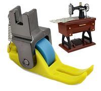 Piedino a rullo stretto | Piedino premistoffa ad ago singolo, accessorio multifunzionale per macchina da cucire per denim e pelle, adatto per macchine da cucire a punto fermo