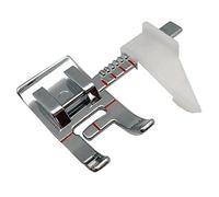 Piedino con guida regolabile per macchina da cucire domestica adatto per attacco basso. Utilizzabile a scatto con macchine da cucire Brother, Babylock, Singer, Janome, Juki, New Home.