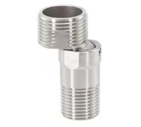 Piedino curvo regolabile angolato a 360 gradi, montaggio a parete con adattatore eccentrico per rubinetto angolare per la personalizzazione del sistema idrico (stile lungo)