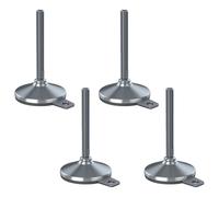 Piedino di livellamento inox M16x150 105 mm base e pad antivibrante 8800 kg -...
